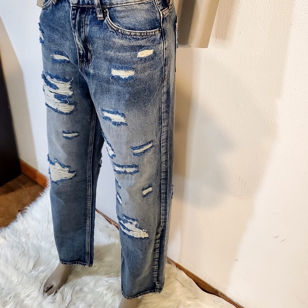 Fashion Nova Womans Jeans Medium-Wash Size 5 - Picture 4 of 14